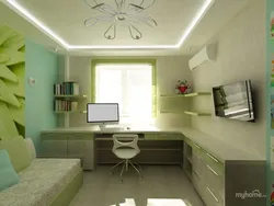Дизайн спальни подростка в светлых тонах современный