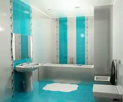 Ванная плитка дизайн 2 цвета