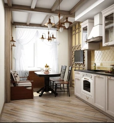 Интерьеры комната кухня с балконом