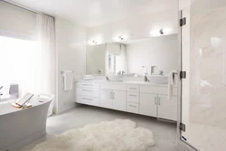 Фото ванных комнат только в белом тоне