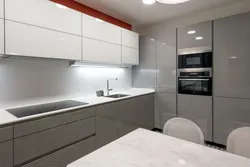 Бело серые кухни в интерьере реальные