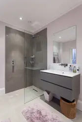 Сочетание серого в ванной фото