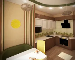 Kitchen design with sofa 13