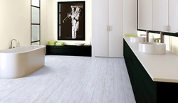 Quartz vinyl in the bathroom design