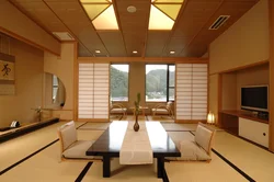 Гостиная в японском стиле фото