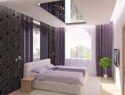 Потолок дизайн спальни обои