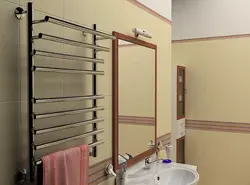 Полотенцесушитель водяной для ванной фото в интерьере