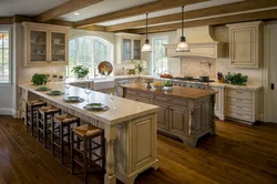 Country style kitchen design for home