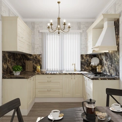 Nevel kitchen in the interior