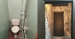 Ванна до и после совмещения с туалетом фото