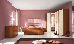 Рыжая спальня дизайн