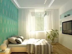 How to enlarge your bedroom with wallpaper photo