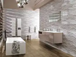 Рельефная плитка для ванной дизайн