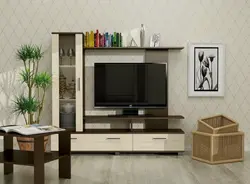 Современные мини стенки в гостиную под телевизор фото