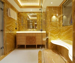 Дизайн Ванны С Золотой Плиткой