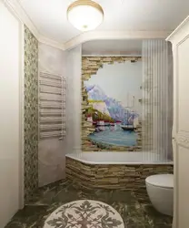 Панно на всю стену в ванной фото