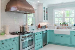 Tiffany kitchen color in the interior