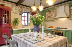 Кухня в загородном доме дизайн в деревенском стиле
