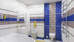 Синяя Плитка В Ванную Комнату Дизайн Фото