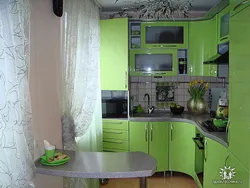 Kitchens 9 sq m all photos green