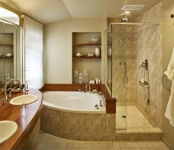 Фото ванной комнаты чтобы ванна посередине