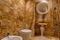 Bathroom design flexible stone