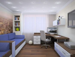 Дизайн комнаты подростка в современном стиле для мальчика в квартире