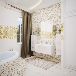 Бело золотая ванна фото