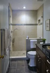 Ванная Комната Душевая Из Плитки Совмещенной С Туалетом Фото
