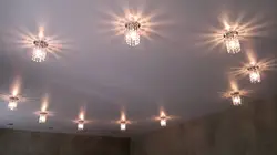 Как расположить точечные светильники в спальне фото