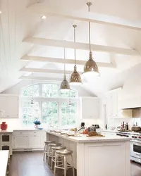 Потолок Скошенный Дизайн Кухни