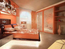 Дизайн Спальни С Рыжей Мебелью