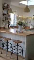 Барные стойки на кухне вместо столов фото