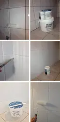 Покраска кафеля в ванной своими руками до и после фото