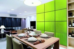 3D panels in the kitchen interior photo