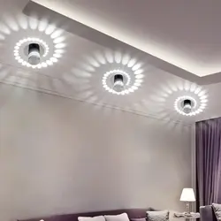 Потолочное освещение гостиной фото