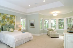 Bedroom design in pistachio tone