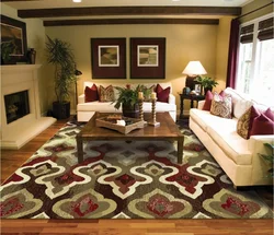 Модные ковры в гостиную фото