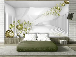 Дизайн спальни с обоями 3
