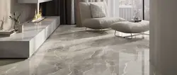 Мраморная плитка в интерьере гостиной