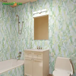 Ванная комната обклеенная пленкой фото