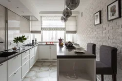 Wallpaper in the kitchen modern design 2023