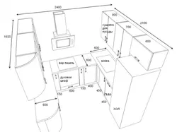 Чертеж кухни дизайн фото