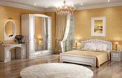 Белая классическая мебель в спальне дизайн