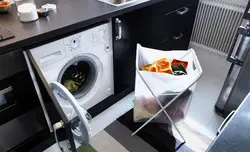 Как Встроить Машинку В Кухню Фото