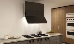 Дизайн кухни над плитой без вытяжки