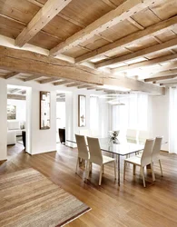 Фото деревянных потолков в квартирах