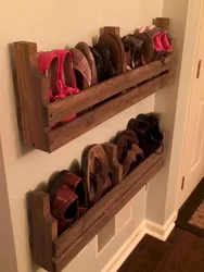 Подставка для обуви в прихожую деревянная своими руками фото