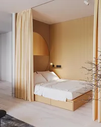 Спальни с нишей для кровати дизайн