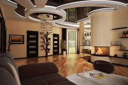 Навесной Потолок В Гостиной Дизайн Фото С Подсветкой
